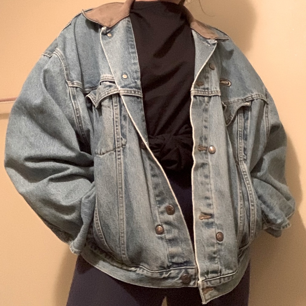 light washed denim jacket